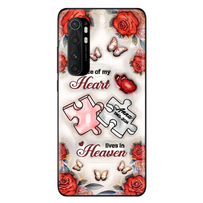 Custom Personalized Memorial Phone Case - Memorial Gift Idea - Case For Xiaomi/ Oppo/ Huawei - A Piece Of My Heart Lives In Heaven