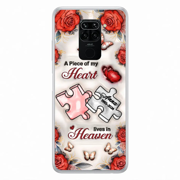 Custom Personalized Memorial Phone Case - Memorial Gift Idea - Case For Xiaomi/ Oppo/ Huawei - A Piece Of My Heart Lives In Heaven