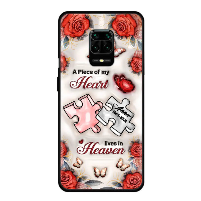 Custom Personalized Memorial Phone Case - Memorial Gift Idea - Case For Xiaomi/ Oppo/ Huawei - A Piece Of My Heart Lives In Heaven