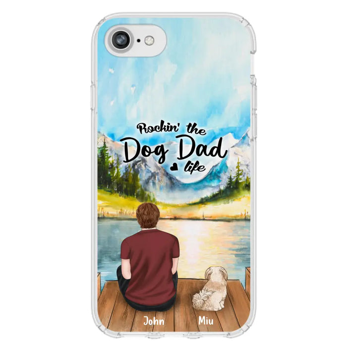 Personalized Pet Mom/Dad Phone Case - Chubby or Slim with up to 7 Pets