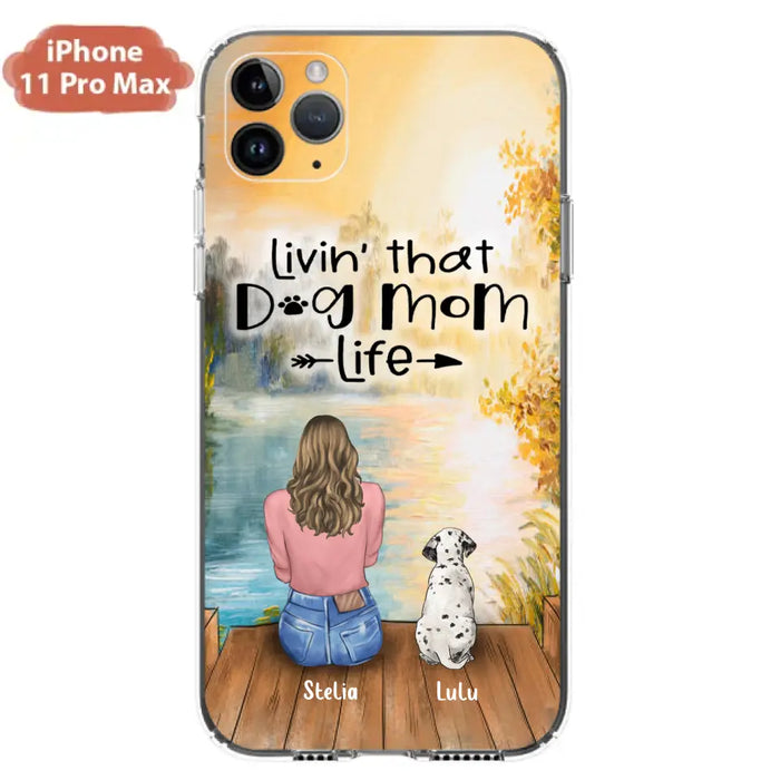 Custom Personalized Dog Mom Phone Case - Gift for Dog Lovers - iPhone & Samsung Case with upto 4 Dogs