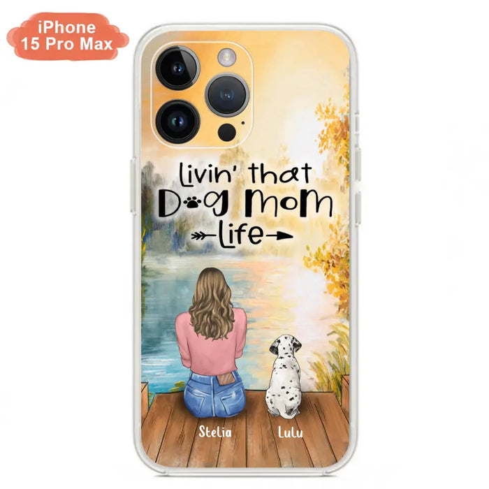 Custom Personalized Dog Mom Phone Case - Gift for Dog Lovers - iPhone & Samsung Case with upto 4 Dogs