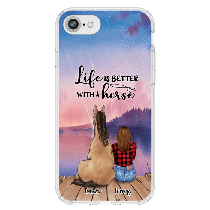 Personalized Horse/Dog Mom Phone Case - Upto 2 Horses and 3 Dogs - 9AGKN2