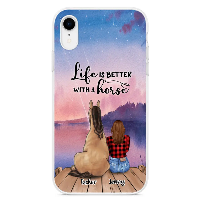 Personalized Horse/Dog Mom Phone Case - Upto 2 Horses and 3 Dogs - 9AGKN2