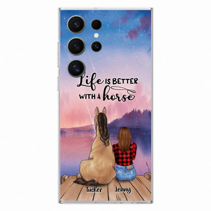 Personalized Horse/Dog Mom Phone Case - Upto 2 Horses and 3 Dogs - 9AGKN2