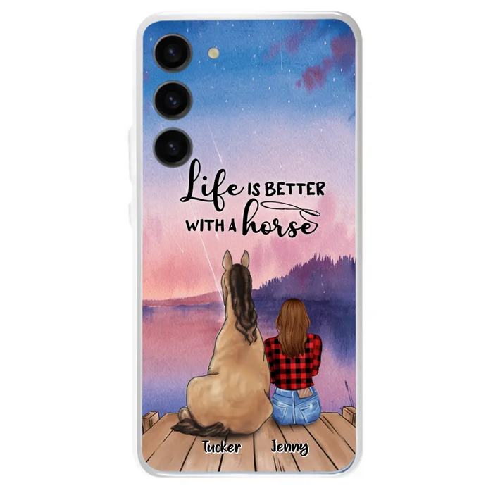 Personalized Horse/Dog Mom Phone Case - Upto 2 Horses and 3 Dogs - 9AGKN2