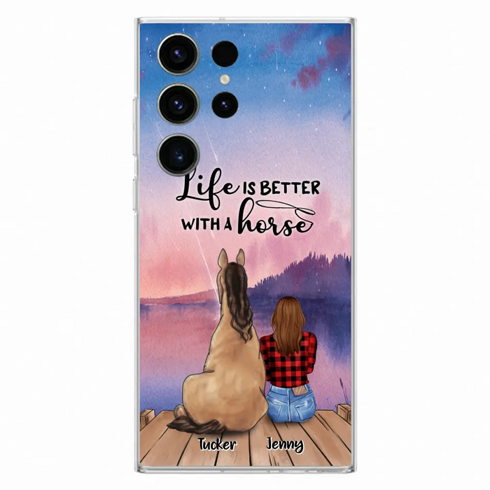 Personalized Horse/Dog Mom Phone Case - Upto 2 Horses and 3 Dogs - 9AGKN2