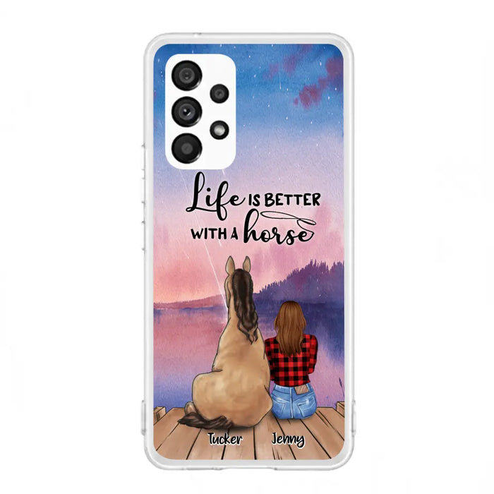 Personalized Horse/Dog Mom Phone Case - Upto 2 Horses and 3 Dogs - 9AGKN2