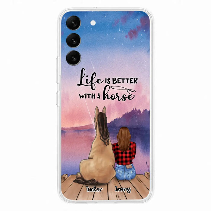 Personalized Horse/Dog Mom Phone Case - Upto 2 Horses and 3 Dogs - 9AGKN2