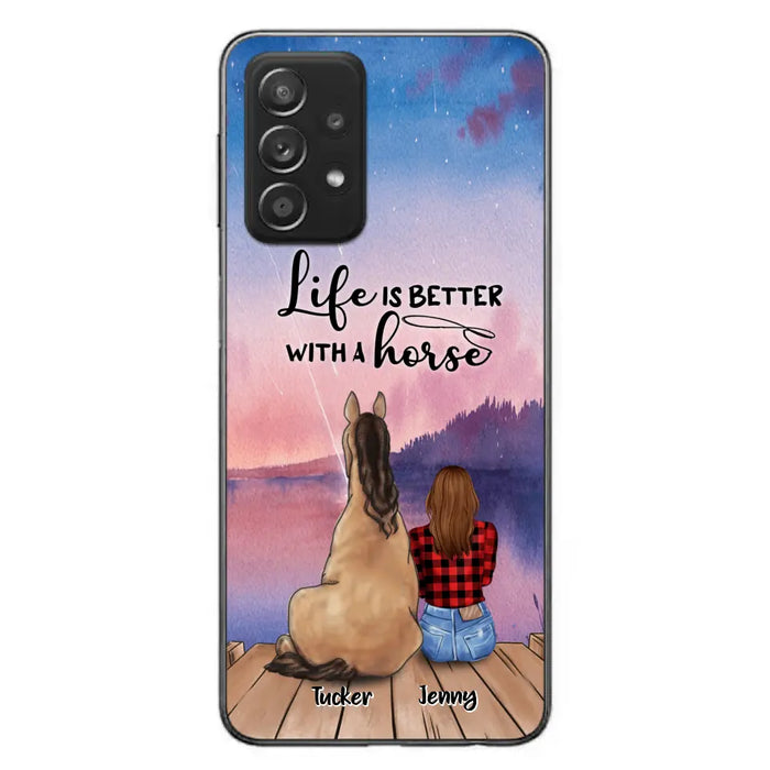 Personalized Horse/Dog Mom Phone Case - Upto 2 Horses and 3 Dogs - 9AGKN2