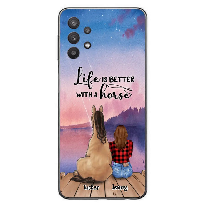 Personalized Horse/Dog Mom Phone Case - Upto 2 Horses and 3 Dogs - 9AGKN2