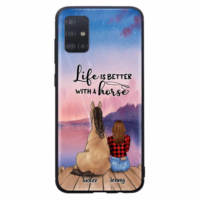 Personalized Horse/Dog Mom Phone Case - Upto 2 Horses and 3 Dogs - 9AGKN2