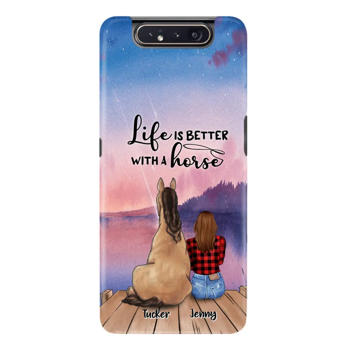 Personalized Horse/Dog Mom Phone Case - Upto 2 Horses and 3 Dogs - 9AGKN2