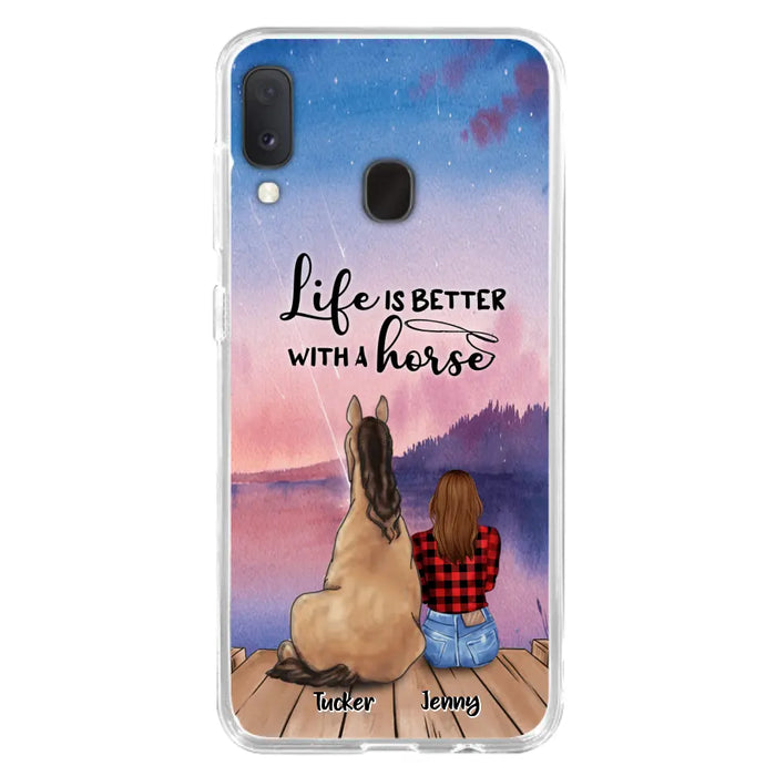 Personalized Horse/Dog Mom Phone Case - Upto 2 Horses and 3 Dogs - 9AGKN2