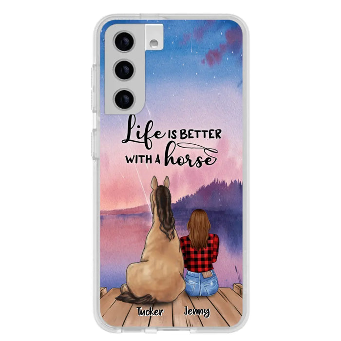 Personalized Horse/Dog Mom Phone Case - Upto 2 Horses and 3 Dogs - 9AGKN2