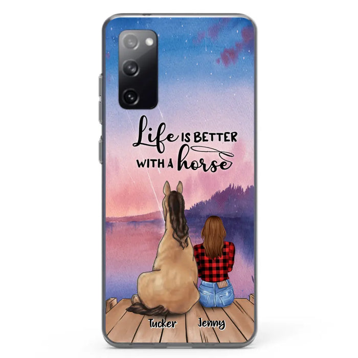 Personalized Horse/Dog Mom Phone Case - Upto 2 Horses and 3 Dogs - 9AGKN2