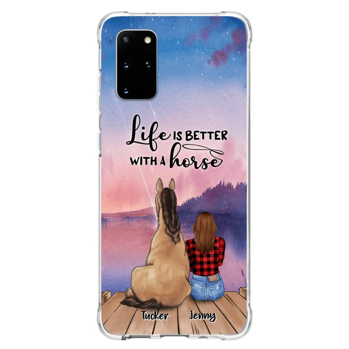 Personalized Horse/Dog Mom Phone Case - Upto 2 Horses and 3 Dogs - 9AGKN2