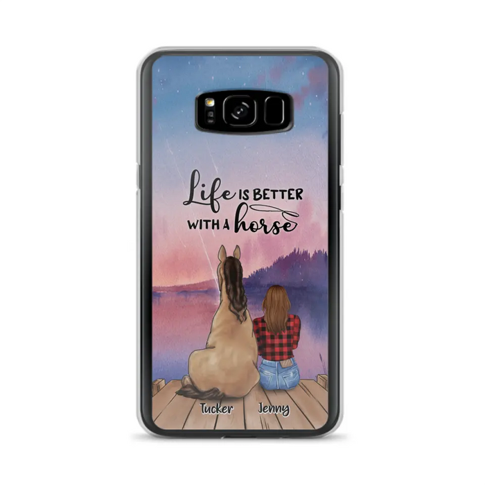 Personalized Horse/Dog Mom Phone Case - Upto 2 Horses and 3 Dogs - 9AGKN2