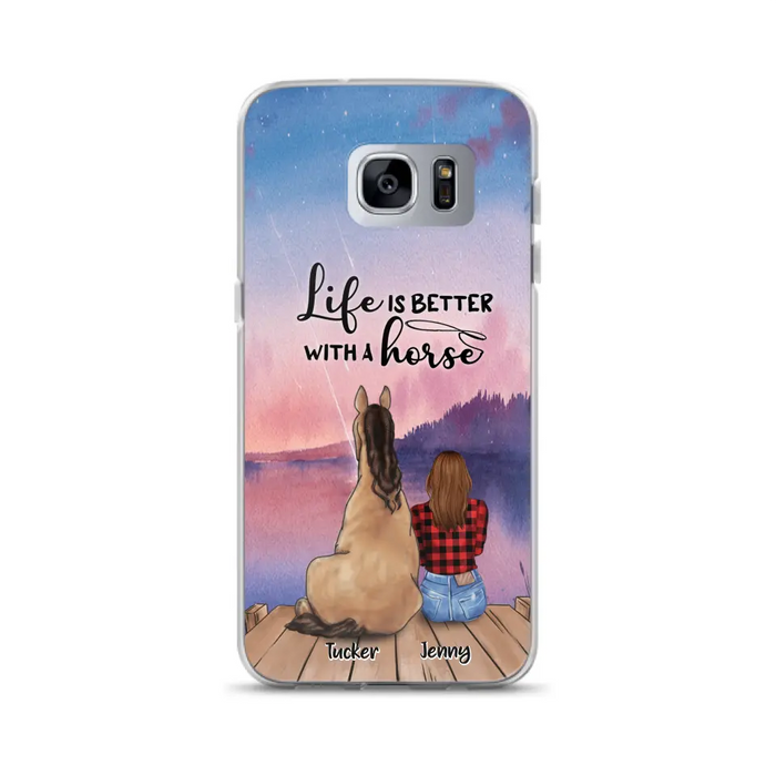 Personalized Horse/Dog Mom Phone Case - Upto 2 Horses and 3 Dogs - 9AGKN2