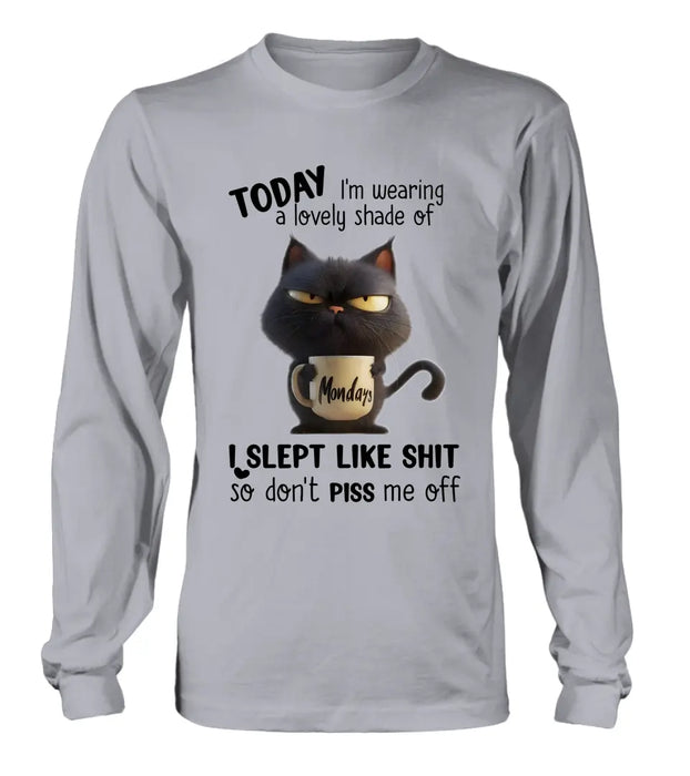 Custom Personalized Grumpy Cat T-shirt/ Long Sleeve/ Sweatshirt/ Hoodie - Gift Idea For Cat Lover/ Mother/ Friend - Today I'm Wearing A Lovely Shade Of