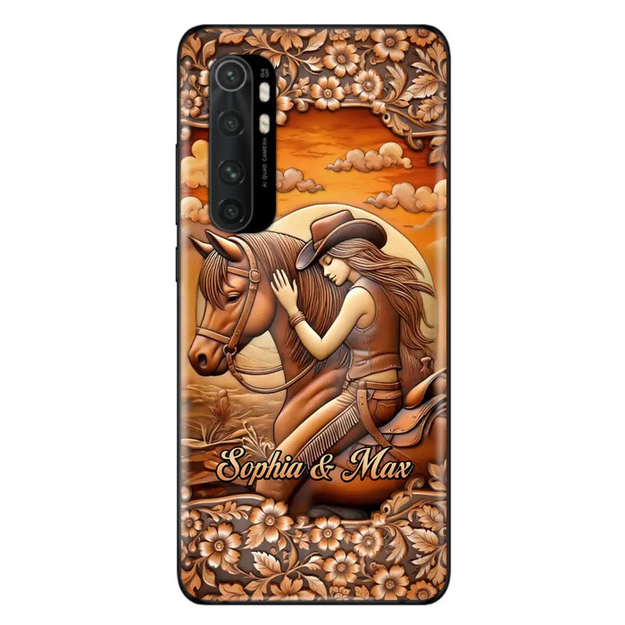 Custom Personalized Horse Girl Phone Case - Gift Idea For Horse Lover - Case For Xiaomi/ Oppo/ Huawei