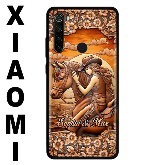 Custom Personalized Horse Girl Phone Case - Gift Idea For Horse Lover - Case For Xiaomi/ Oppo/ Huawei