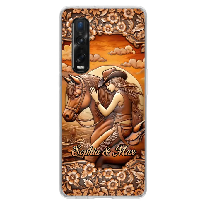 Custom Personalized Horse Girl Phone Case - Gift Idea For Horse Lover - Case For Xiaomi/ Oppo/ Huawei