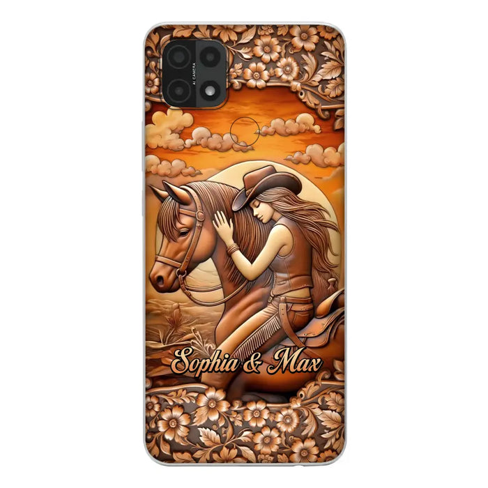 Custom Personalized Horse Girl Phone Case - Gift Idea For Horse Lover - Case For Xiaomi/ Oppo/ Huawei