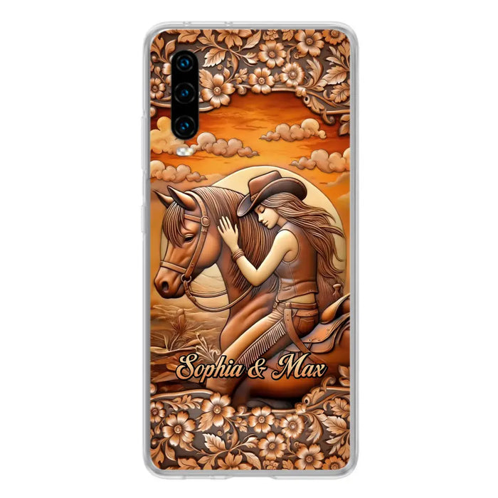 Custom Personalized Horse Girl Phone Case - Gift Idea For Horse Lover - Case For Xiaomi/ Oppo/ Huawei