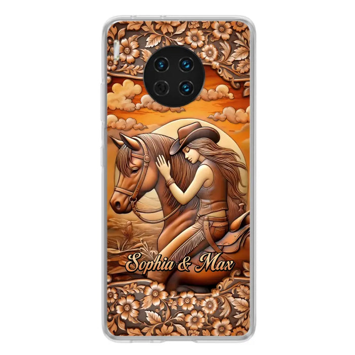 Custom Personalized Horse Girl Phone Case - Gift Idea For Horse Lover - Case For Xiaomi/ Oppo/ Huawei