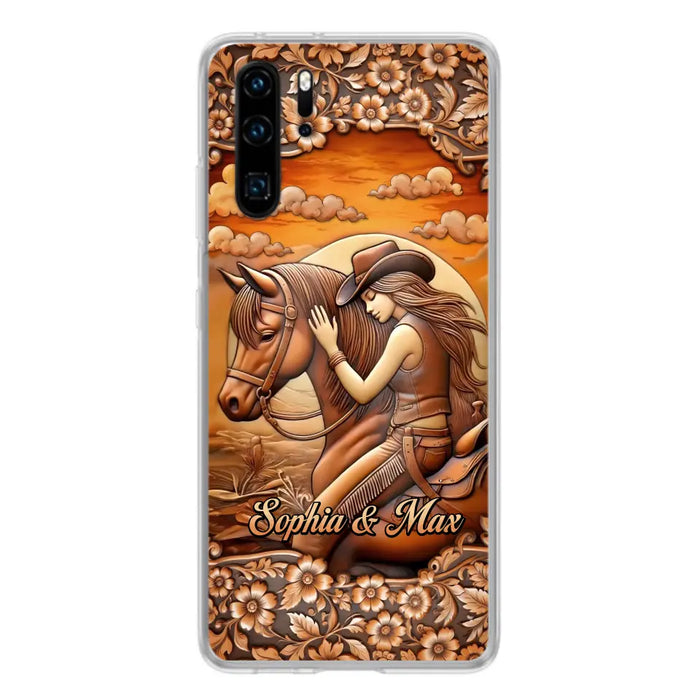 Custom Personalized Horse Girl Phone Case - Gift Idea For Horse Lover - Case For Xiaomi/ Oppo/ Huawei