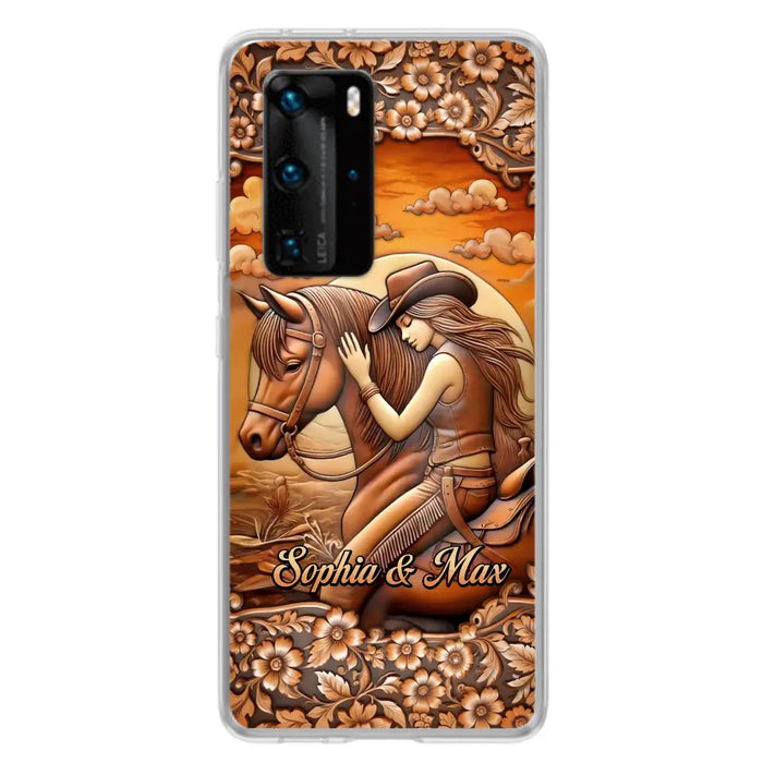 Custom Personalized Horse Girl Phone Case - Gift Idea For Horse Lover - Case For Xiaomi/ Oppo/ Huawei