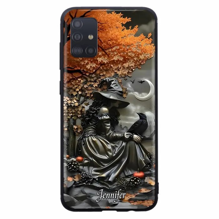 Custom Personalized Witch Phone Case - Halloween/ Birthday Gift Idea For Yourself, Women, Witch Lovers - Case For iPhone/ Samsung