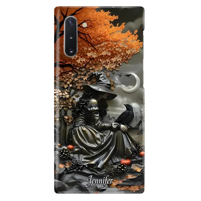 Custom Personalized Witch Phone Case - Halloween/ Birthday Gift Idea For Yourself, Women, Witch Lovers - Case For iPhone/ Samsung