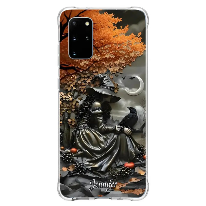 Custom Personalized Witch Phone Case - Halloween/ Birthday Gift Idea For Yourself, Women, Witch Lovers - Case For iPhone/ Samsung