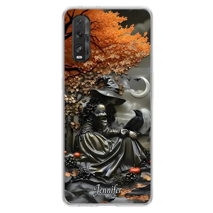 Custom Personalized Witch Phone Case - Halloween/ Birthday Gift Idea For Yourself, Women, Witch Lovers - Case For Xiaomi/ Oppo/ Huawei