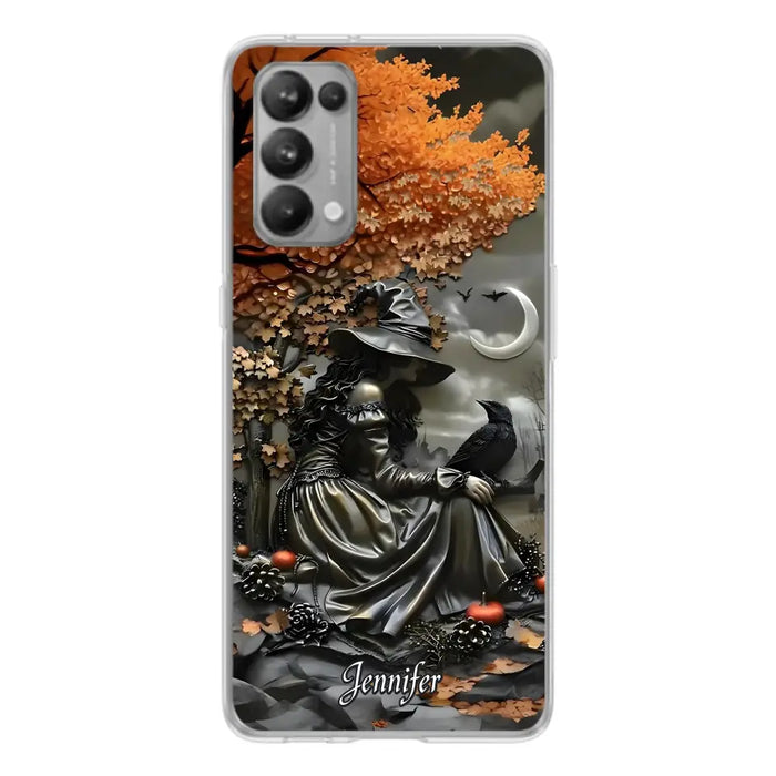 Custom Personalized Witch Phone Case - Halloween/ Birthday Gift Idea For Yourself, Women, Witch Lovers - Case For Xiaomi/ Oppo/ Huawei