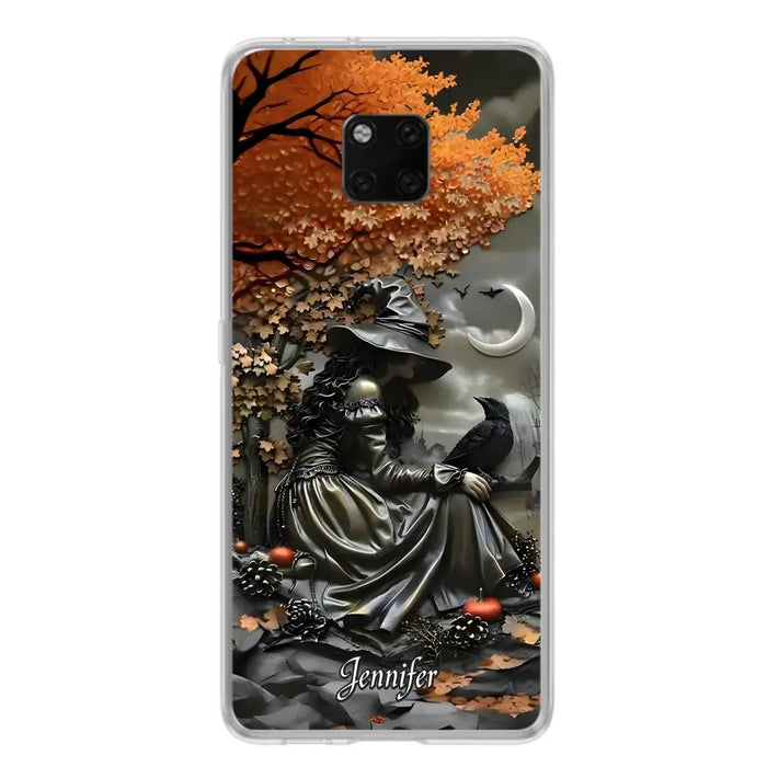 Custom Personalized Witch Phone Case - Halloween/ Birthday Gift Idea For Yourself, Women, Witch Lovers - Case For Xiaomi/ Oppo/ Huawei