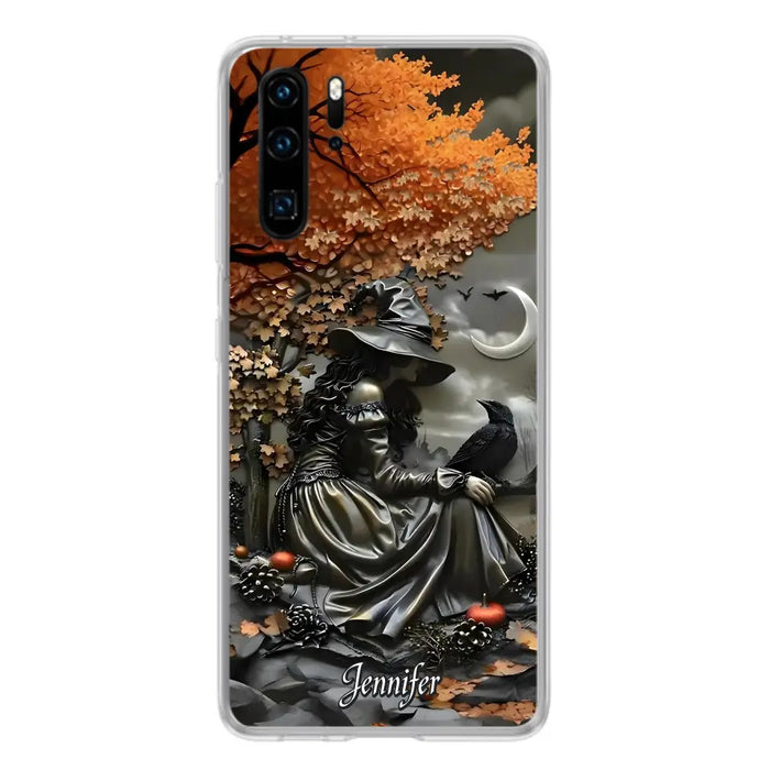 Custom Personalized Witch Phone Case - Halloween/ Birthday Gift Idea For Yourself, Women, Witch Lovers - Case For Xiaomi/ Oppo/ Huawei