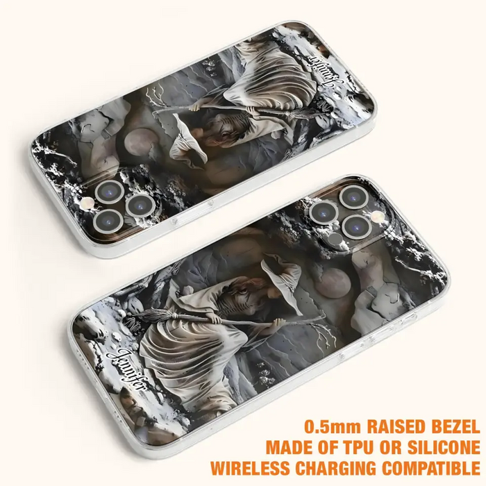 Custom Personalized Witch Phone Case - Halloween/ Birthday Gift Idea For Yourself, Witch Lovers - Case For iPhone/ Samsung