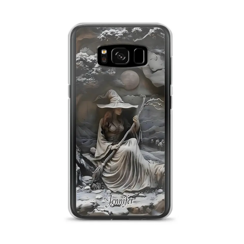 Custom Personalized Witch Phone Case - Halloween/ Birthday Gift Idea For Yourself, Witch Lovers - Case For iPhone/ Samsung