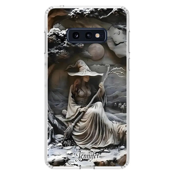 Custom Personalized Witch Phone Case - Halloween/ Birthday Gift Idea For Yourself, Witch Lovers - Case For iPhone/ Samsung