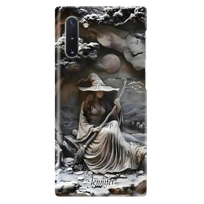 Custom Personalized Witch Phone Case - Halloween/ Birthday Gift Idea For Yourself, Witch Lovers - Case For iPhone/ Samsung