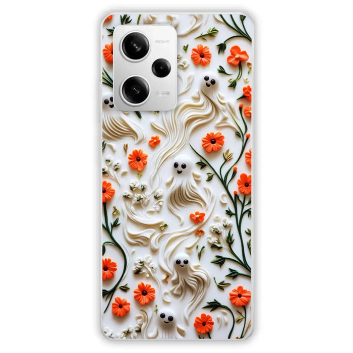 Custom Personalized 3D Clay Boo Phone Case - Halloween Gift Idea - Case For Xiaomi/ Oppo/ Huawei