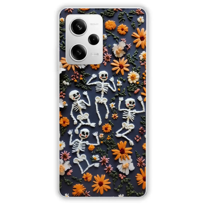 Custom Personalized 3D Skeleton Phone Case - Halloween Gift Idea - Case For Xiaomi/ Oppo/ Huawei