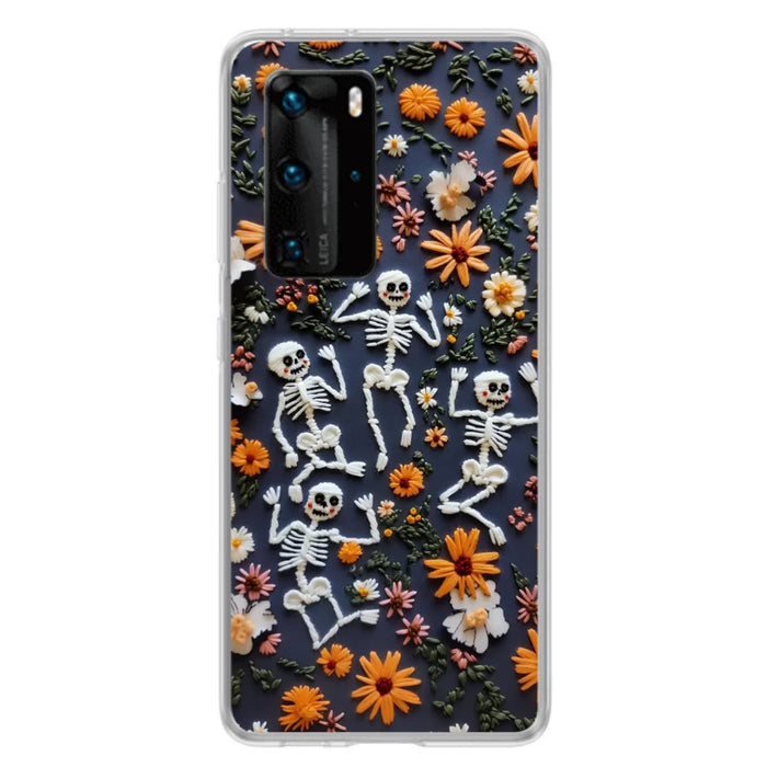 Custom Personalized 3D Skeleton Phone Case - Halloween Gift Idea - Case For Xiaomi/ Oppo/ Huawei