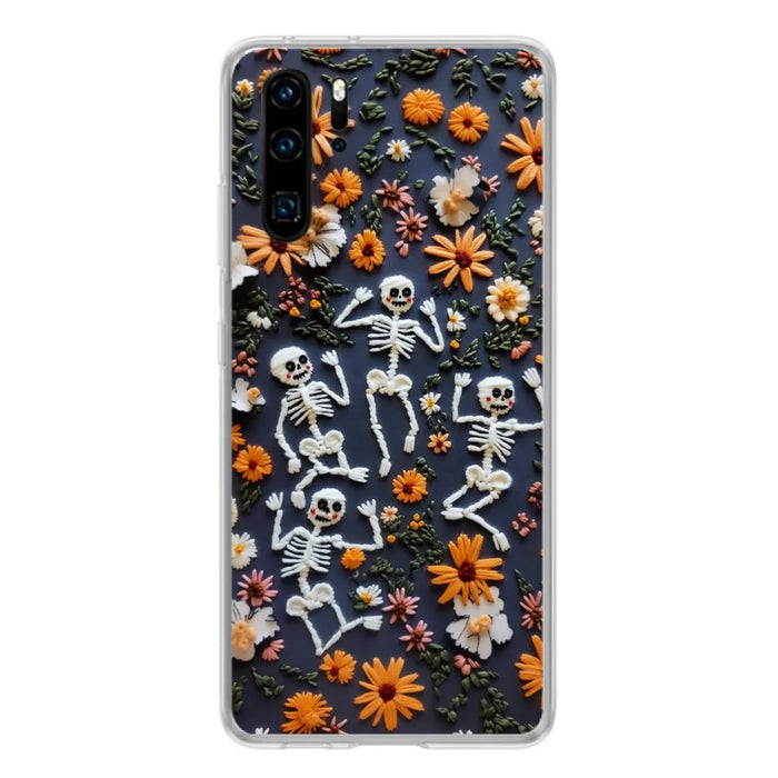 Custom Personalized 3D Skeleton Phone Case - Halloween Gift Idea - Case For Xiaomi/ Oppo/ Huawei