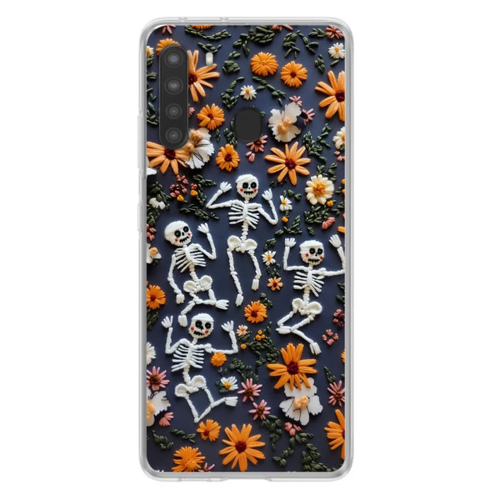 Custom Personalized 3D Skeleton Phone Case - Halloween Gift Idea - Case For iPhone/ Samsung