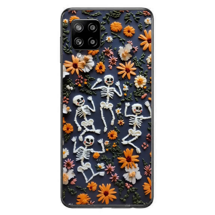 Custom Personalized 3D Skeleton Phone Case - Halloween Gift Idea - Case For iPhone/ Samsung