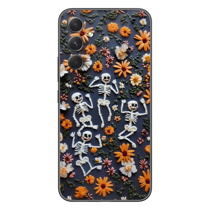 Custom Personalized 3D Skeleton Phone Case - Halloween Gift Idea - Case For iPhone/ Samsung